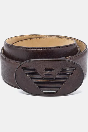 Emporio Armani Leather Buckle Belt 100 CM