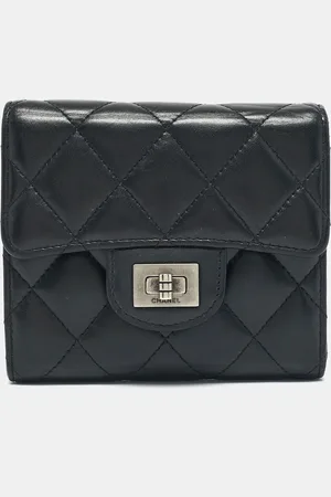 CHANEL Quilted Leather Reissue Compact Wallet