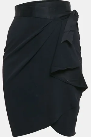 Moschino Moschino Sateen Ruffled Wrap Skirt M