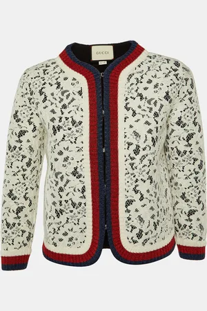 Gucci Lace Lurex Web Trim Jacket S