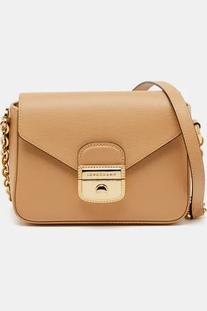 Longchamp Leather Le Pliage Heritage Flap Crossbody Bag