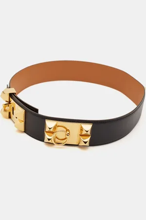 Hermès Box Leather Collier de Chien Belt 80 CM
