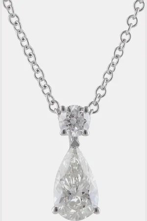 Evolve 14K Gold Lab Grown Diamond Drop Pendant (0.73 cts)