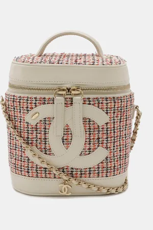 CHANEL Tweed Cruise Line Vanity Case Shoulder Bag