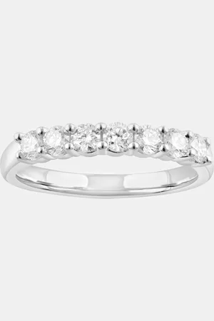 Evolve 14K Gold Lab Grown Diamond Seven Stone Band (0.7 cts)