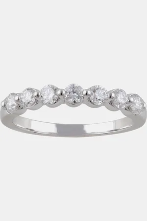 Evolve 14K Gold Lab Grown Diamond Seven Stone Band (0.55 cts)