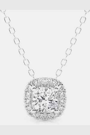 Evolve 14K Gold Lab Grown Diamond Halo Pendant (0.29 cts)