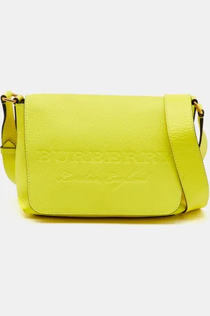 Burberry Neon Leather Small Burleigh Shoulder Bag