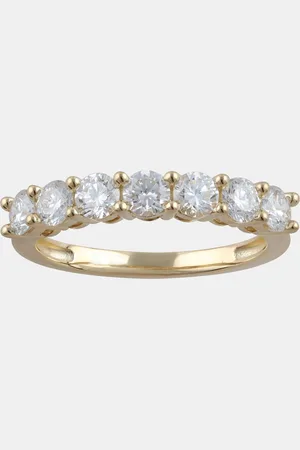Evolve 14K Gold Lab Grown Diamond Seven Stone Band (0.7 cts)