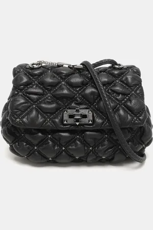 VALENTINO Leather Medium Rockstud Spikeme Shoulder Bag