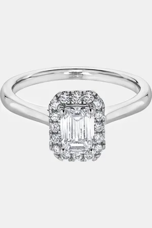 Evolve 14K Gold Lab Grown Diamond Solitaire plus Ring (0.9 cts) US 7