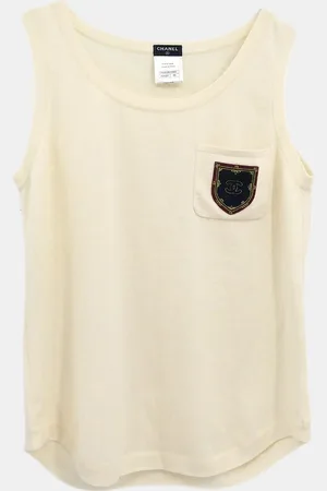 CHANEL Sleeveless Top Size 44