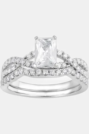 Evolve 14K Gold Lab Grown Diamond Bridal Set (1.5 cts)