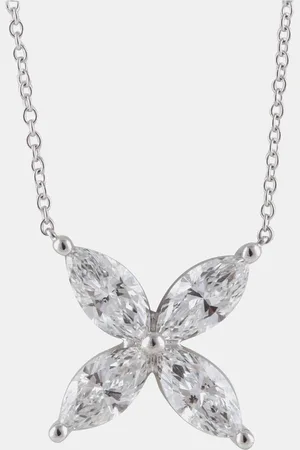 Evolve 14K Gold Lab Grown Diamond 4 Stone Butterfly Pendant (2.45 cts)