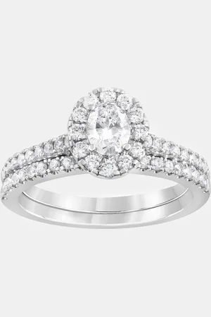 Evolve 14K Gold Lab Grown Diamond Bridal Set (1 cts)