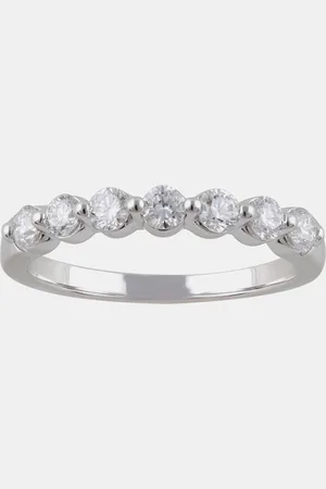Evolve 14K Gold Lab Grown Diamond Seven Stone Band (0.55 cts)
