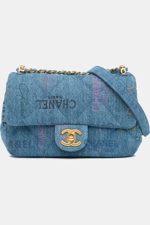 CHANEL Mini Rectangular Denim Mood Flap Bag