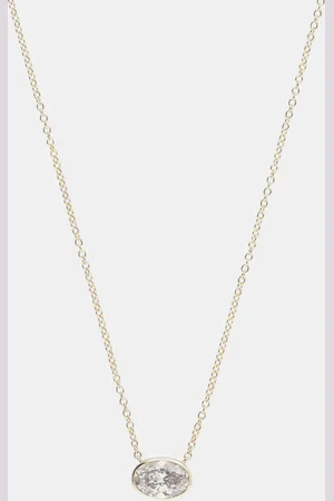 Evolve 14K Gold Lab Grown Diamond Pendant Necklace (0.95 cts)