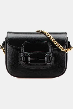 Gucci Mini Web Leather 1955 Horsebit Satchel Bag