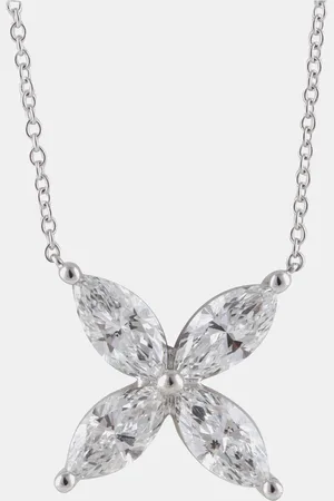 Evolve 14K Gold Lab Grown Diamond 4 Stone Butterfly Pendant (2.7 cts)