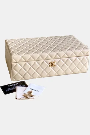 CHANEL Leather Vanity Case