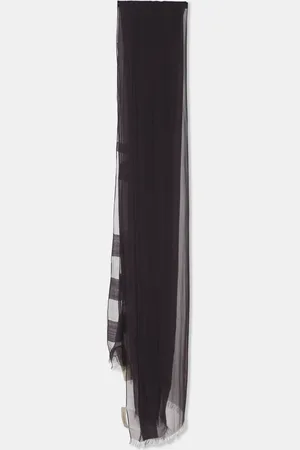 Burberry Silk and Wool Fringe Scarf