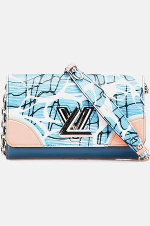 LOUIS VUITTON Epi Aqua Twist Wallet on Chain