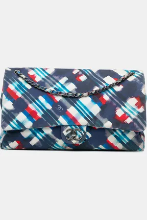 CHANEL XXL Printed Canvas Airline Single Flap