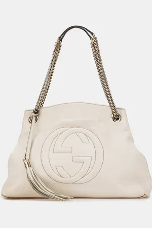 Gucci Medium Leather Soho Chain Tote Bag