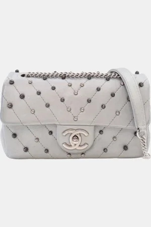 CHANEL Mini Rectangular Chevron Lambskin Stud Wars Flap Bag