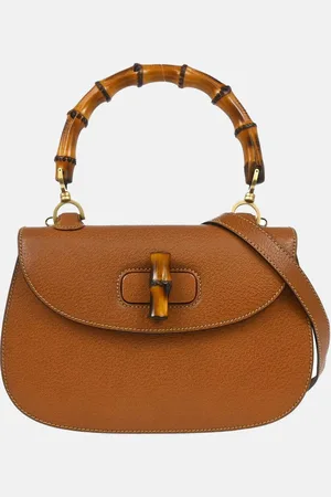 Gucci Leather 1947 Bamboo Top Handle Bag