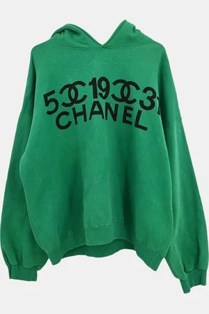 CHANEL Cotton Sweatshirt Top Women Size L