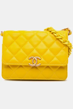 CHANEL Quilted Lambskin Candy Chain Clutch with Chain