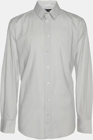Dolce & Gabbana Light Cotton Blend Button Front Shirt L