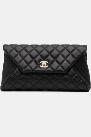 CHANEL Quilted Lambskin Fold Up Again Clutch
