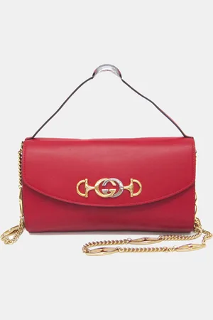 Gucci Leather Zumi Chain Shoulder Bag