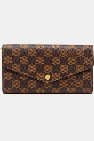 LOUIS VUITTON Damier Ebene Canvas Sarah Wallet