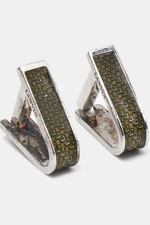 Lanvin Enamel Sterling Cufflinks