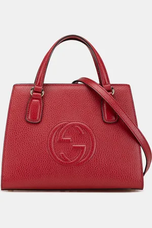 Gucci Medium Dollar Calf Soho Top Handle Convertible Tote