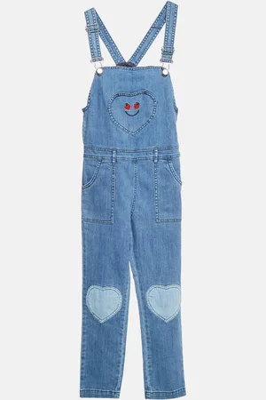 Stella McCartney Embordered Denim Applique Detail Jumpsuit 10 Yrs