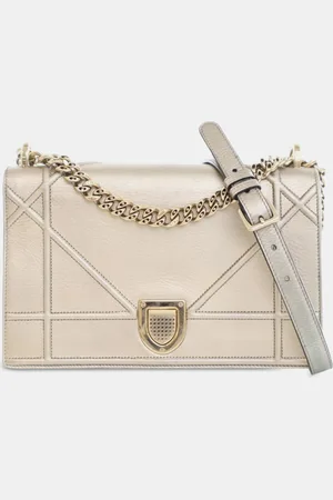 Dior Medium Metallic Calfskin ama Flap