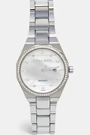 CONCORD Mother Of Pearl Diamond Stainless Steel Mariner 320274 Women
