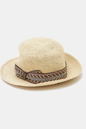 Borsalino Straw Semi Crochet Panama Hat