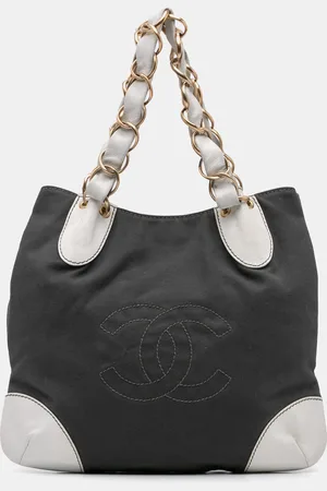 CHANEL CC Canvas Olsen Tote Bag