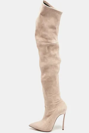 Casadei Suede Thigh High Boots Size 36