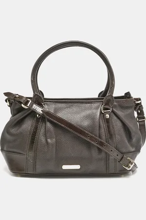 Burberry Choco Leather Shoulder Bag
