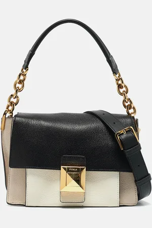 Furla Tricolor Leather Mini Diva Top Handle Bag