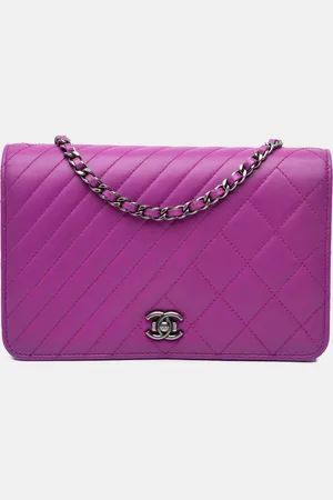 CHANEL Lambskin Coco Boy Wallet On Chain