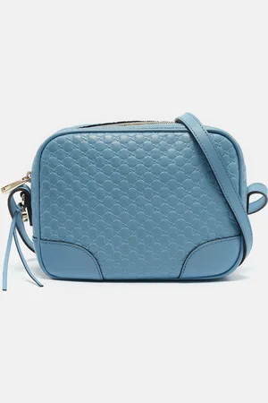 Gucci Light Microssima Leather Bree Crossbody Bag