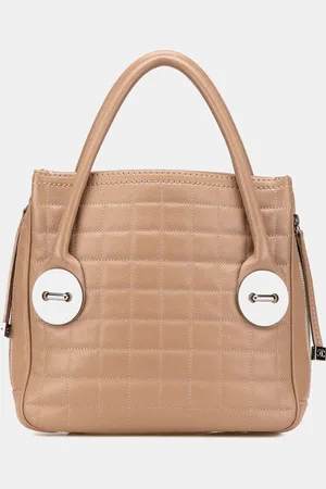 CHANEL Choco Bar Caviar Button Handbag